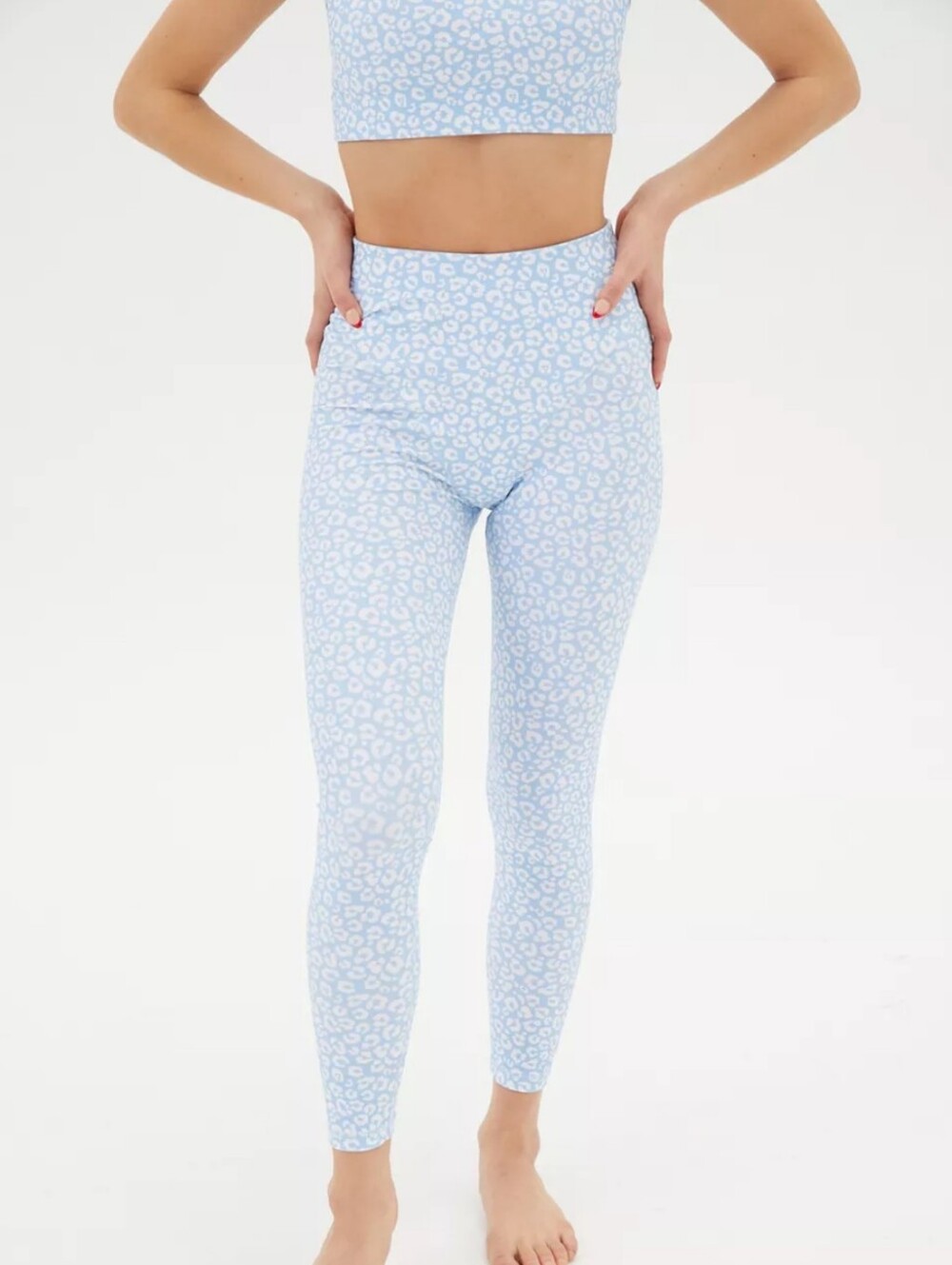 Adam Selman Sport Printed French Cut Leopard Legging